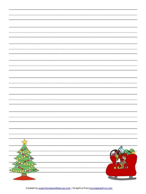 Grab our free printable handwriting paper and print as many as you need. Christmas Handwriting Paper Free Printable