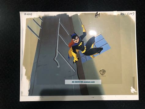 Batgirl Animation Cel Batman The Animated Series Production Art