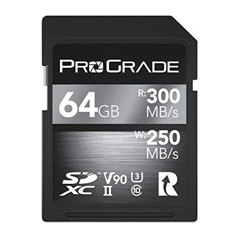 They also have a slightly slower v60 version. ProGrade Digital SDXC UHS-II V90 Memory Card (64GB)- Buy Online in South Africa at desertcart.co ...