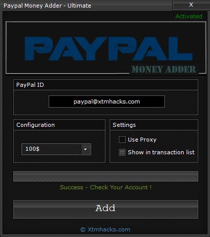 Find the paypal charge on your visa. The PayPal Money Adder, the Ultimate PayPal Hack as been released with daily limit you can add ...