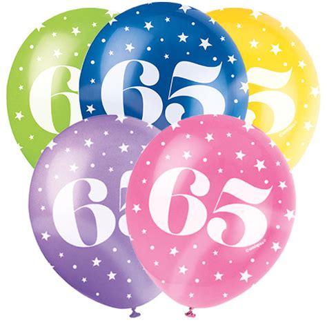 65th Birthday Balloons Partyrama