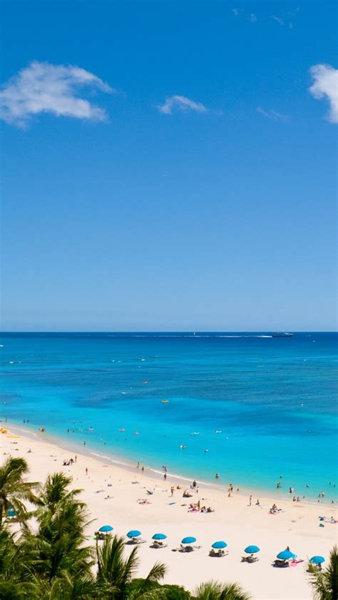 Waikiki Beach And Pacific Ocean Iphone Wallpapers Free Download