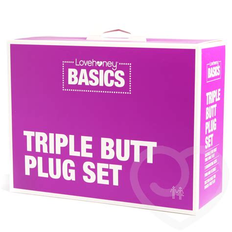 Lovehoney Basics Triple Butt Plug Set Butt Plug Sets Lovehoney