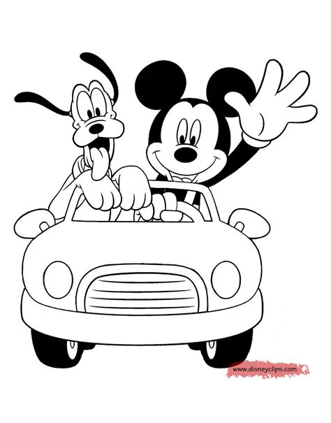 Pluto Coloring Page Coloring Page Coloring Page Page Mickey Mouse Pluto