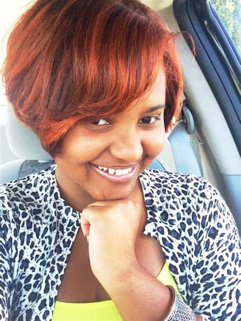 Klein decided to weave a slew of deeper colors like honey and caramel throughout. Auburn Redish Hair Color African American Natural Hair ...