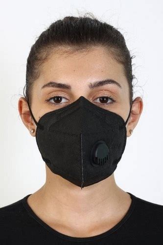 Black 6 Layer Cotton N95 Anti Pollution Mask With Valve Gender Unisex At Best Price In Delhi