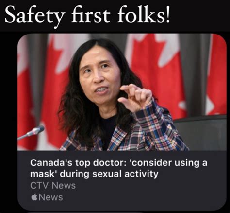 Canadas Top Doctor Sph Wear Mask During Sex Scrolller