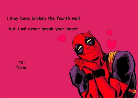 Deadpool Valentine A Whole Bunch Of Classic Marvel Valentines Day