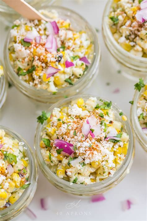 In mexico, street vendors sell corn on the cob from carts like vendors in the u.s. Mexican Street Corn Salad In Cups With Hatch Chiles | Healthy recipes, Corn salads, Cotija cheese