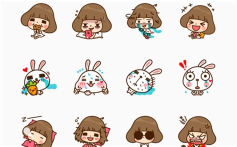 The popular instant messaging app line often offers free stickers for users to use in chat. 快拿!LINE 送免費個人原創貼圖「香菇妹＆拉比豆」! - New MobileLife 流動日報