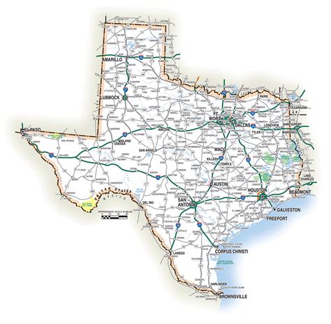 Texas Highway Map With Cities And Towns My XXX Hot Girl