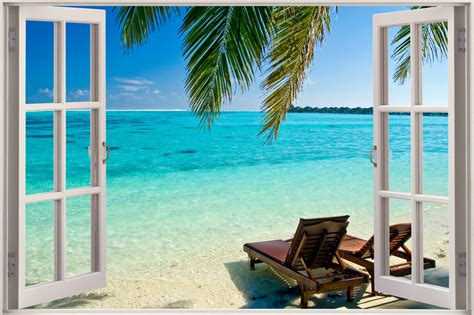 Download Beach View From A Window Wallpapertip