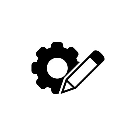 Settings Vector Icon Customize Illustration Sign Mechanical Symbol