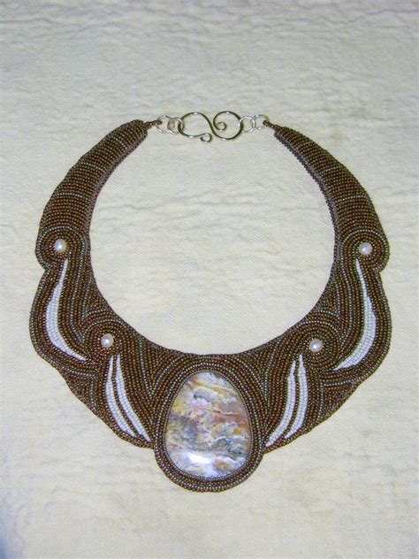 Bead Embroidery Neck Piece Gaia Beaded Bracelets Beaded Jewelry