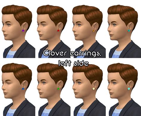 My Sims 4 Blog Accessories Earrings Male