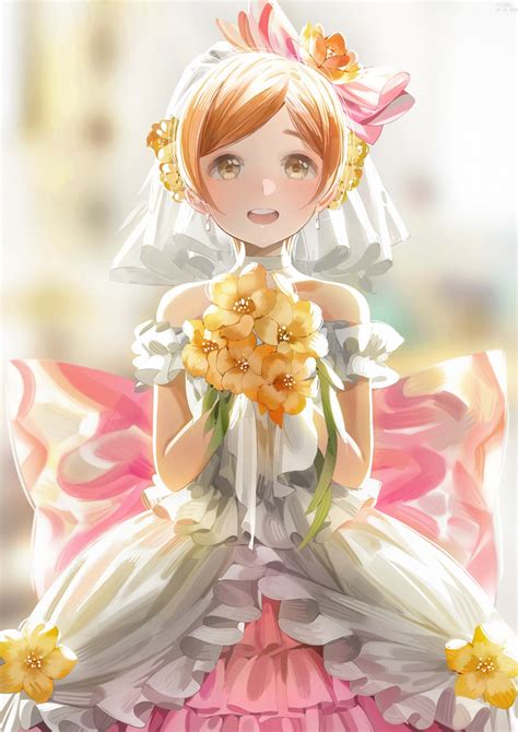 Megumi Cv Love Live Hoshizora Rin Dress Wedding Dress 537082 Yande Re