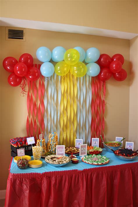 Here Was Our Food Table Decor From Matthews 1st Birthday Theme Dr