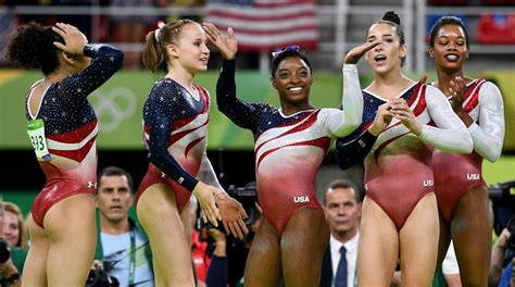 rio olympics usa s ‘final five wins gold in women s gymnastics team finals newsday