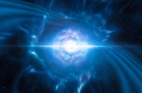 Esa Science And Technology Artists Impression Of Two Neutron Stars Merging
