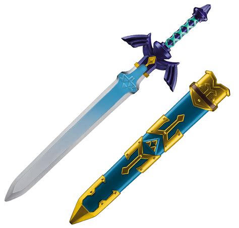The Legend Of Zelda Link Master Plastic Sword With Blue And Gold
