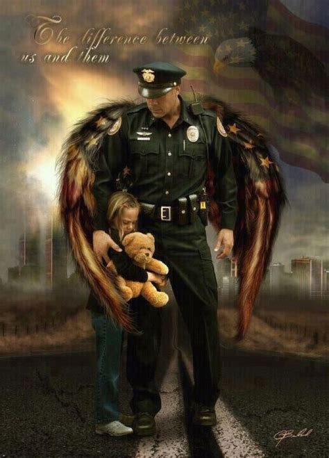 Police Angel Police Law Enforcement Hero