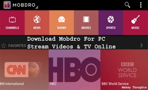 Mobdro For Pc Download Mobdro Pc App On Windows 108187 Laptop