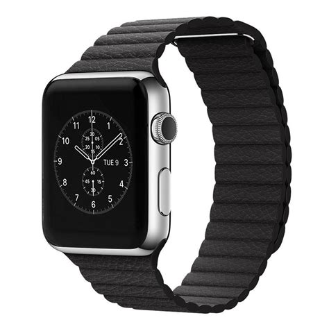 Saat olarak kullanılan apple watch, günlük işlerin kolayca gerçekleştirilmesine, mesaj ve mail alıp yanıtlamaya, telefon görüşmeleri yapmaya yardımcı olur. Leather Loop Strap for Apple Watch | StrapsCo