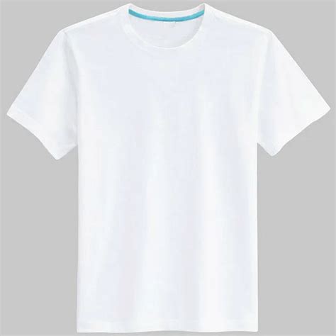Basic Plain White Design T Shirts For Men Tape On Plain White T Shirts