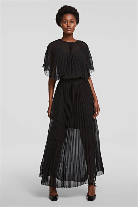 Pleated Maxi Dress With Cape Tiffany Boutique Cyprus