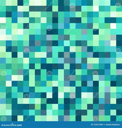 Abstract Green Pixel Background Vector Pattern Stock Vector