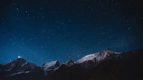 Download 5120x2880 Wallpaper Night Mountains Stars Nature Sky 5k