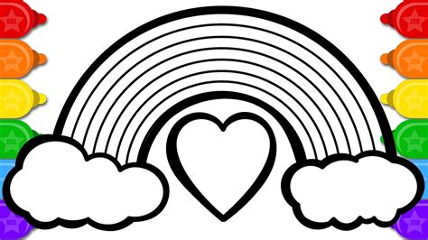 Free printable rainbow coloring sheets for kids that you can print out and color. Coloring Rainbow Heart Stairs Colouring Page | Learn ...