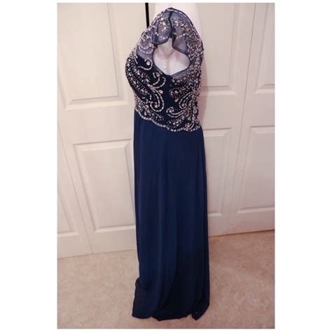 Promgirl Dresses Formal Floor Length Navy Blue Dress Poshmark