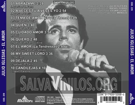 El 30 de julio de 1626 en parís comienzan las obras de construcción de los edificios de la universidad de la sorbona. Julio Iglesias - El Amor - Contraportada [1975 ...