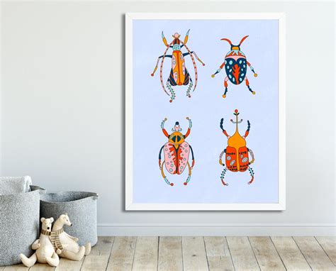 Insect Poster Bug Print Beetle Poster Bug Art Aesthetic Etsy Uk