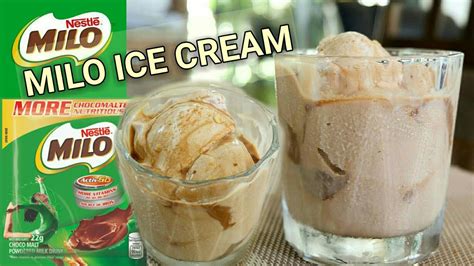 MILO ICE CREAM How To Make Homemade Ice Cream MariaFhey YouTube