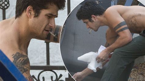 Teen Wolfs Tyler Posey Cleans Out His Garage And Smokes A Suspicious