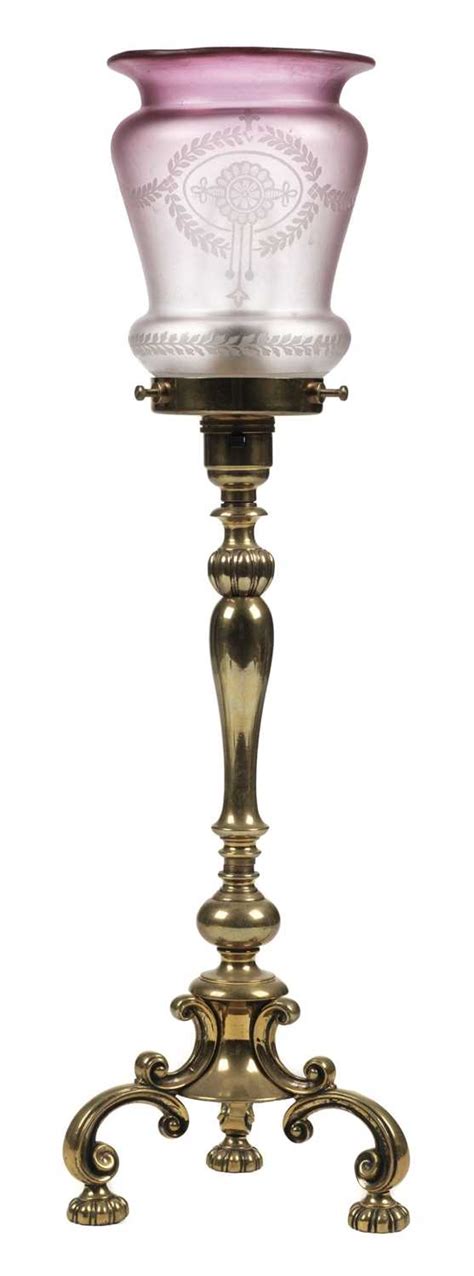Lot 274 Lighting Art Nouveau Brass Table Lamp