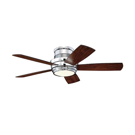Kichler 330150oz sola 34 outdoor hugger ceiling fan with led light and wall control, olde bronze. Contemporary 44" Cedarton Hugger 5 Blade Ceiling Fan with ...