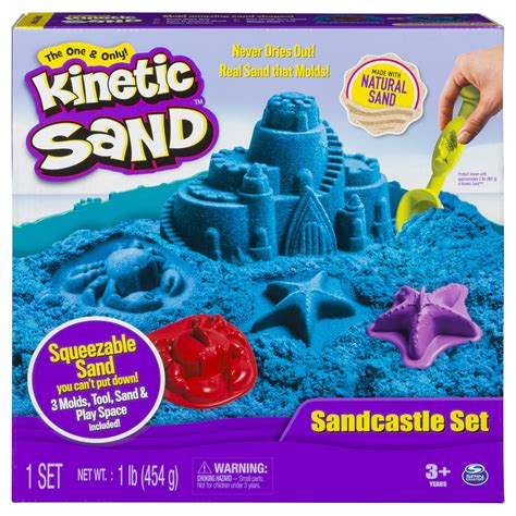 Kinetic Sand Sandcastle Set With 1lb Of Kinetic Sand And Tools And