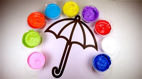 Umbrella Coloring Page For Kids Painting Fun For Children Learn Art