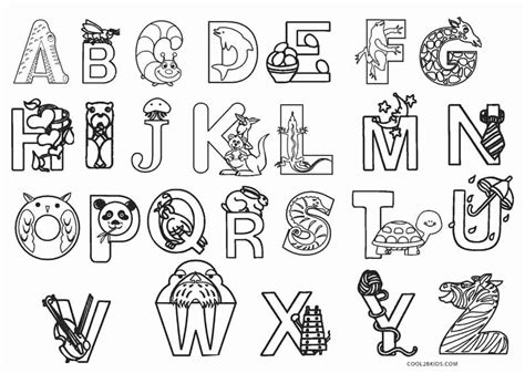 Alphabet Coloring Pages Printable New Free Printable Abc Coloring Pages