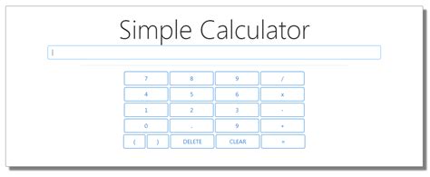 Simple Calculator Using Bootstrap And Javascript Free Source Code