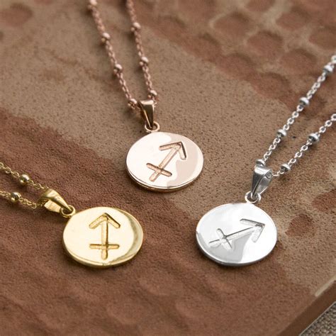 Sterling Silver Sagittarius Star Sign Necklace By Martha Jackson