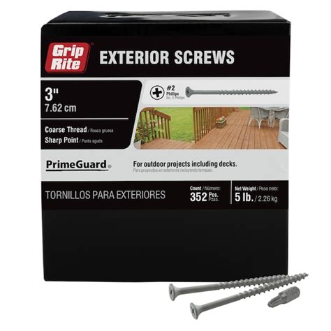 Grip Rite 10 X 3 In Wood To Wood Deck Screws 352 Per Box In The Deck