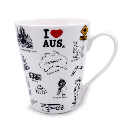 Australia Icons Mug Australia The Gift Australian Souvenirs Gifts