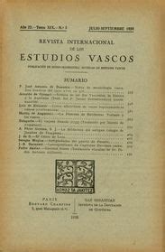 Revista Internacional de los Estudios Vascos Año 22 Tomo XIX Nº 3