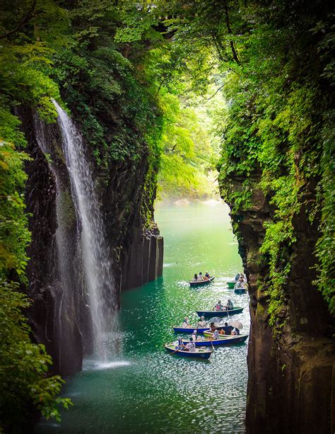 Takachiho Gorge Takachiho Gorge Is A Narrow Chasm Cut Thro Flickr