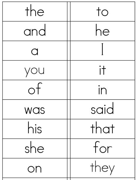 Sight Word Worksheet New 568 Sight Word Printable Template