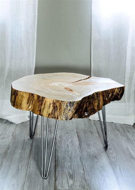 Creative Design Of Tree Trunk Side Table For Home